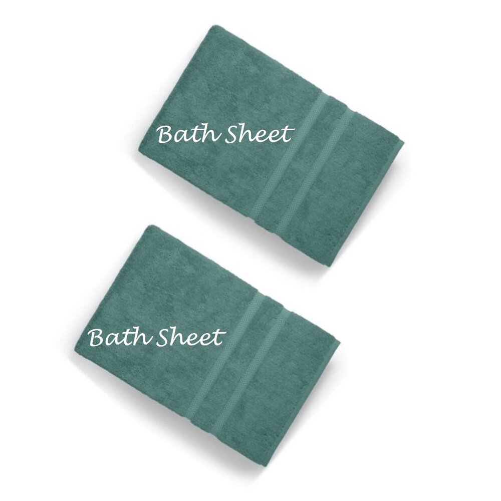 2 new SAGE GREEN Charter Club Elite 100% Hygro Cotton 33x64 inch BATH SHEETS